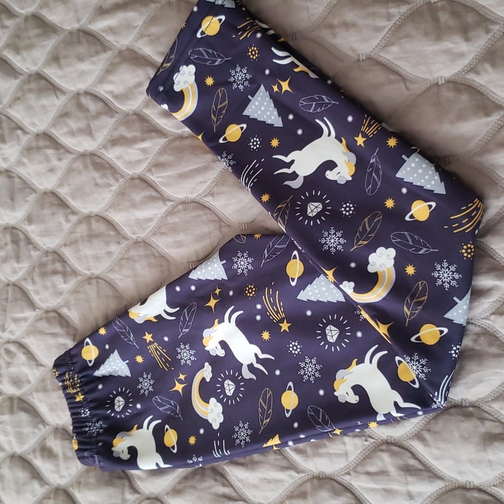 Girls fleece lined leggings